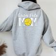 Water Polo Mom Game Day Team Mama Love Mother Women Women Oversized Hoodie Back Print Sport Grey