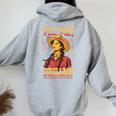 Wild West Dreams Country Western Cowgirl Rodeo グラフィック レディース オーバーサイズ パーカー バックプリント Sport Grey
