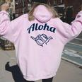 Aloha Beer レディース オーバーサイズ パーカー バックプリント Light Pink