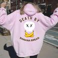 Death By Banana Bread レディース オーバーサイズ パーカー バックプリント Light Pink