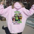 I'm No Cactus Expert But Know A Prick When Iee One レディース オーバーサイズ パーカー バックプリント Light Pink