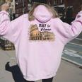 Italia Coliseo Roma Italia Amantes Hombres Es Niños Women Oversized Hoodie Back Print Light Pink