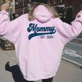 Mommy Est 2025 Mommy To Be New Mommy Pregnancy レディース オーバーサイズ パーカー バックプリント Light Pink