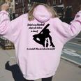 Mother's Day Behind Every Baseball Player Is A Baseball Mom Women Oversized Hoodie Back Print Light Pink