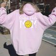 Water Polo Mom Game Day Team Mama Love Mother Women Women Oversized Hoodie Back Print Light Pink