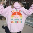 キッズ Level 7 Unlocked 7Th Birthday Gamer For Boys & Girl レディース オーバーサイズ パーカー バックプリント Light Pink