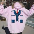 子供の男性、女性、列車の運転士の車掌衣装 レディース オーバーサイズ パーカー バックプリント Light Pink