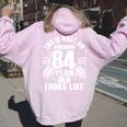 男性、女性、84歳の誕生日への84歳の誕生日プレゼント 長袖tシャツ レディース オーバーサイズ パーカー バックプリント Light Pink