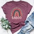 Baboo Rainbow Grandpa Grandfather Fathers Day Baboo Bella Canvas T-shirt Heather Maroon