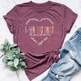 Heart Of A Proud Interventionist Teacher For Men Bella Canvas T-shirt Heather Maroon