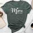 Mama Heart Est2022 Cute Pregnancy New Moms & Mothers-To-Be Bella Canvas T-shirt Heather Forest