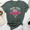 First Time Meemaw 2025 Mother's Day Soon To Be Meemaw Bella Canvas T-shirt Heather Mauve