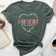 Heart Of A Proud Interventionist Teacher For Men Bella Canvas T-shirt Heather Mauve