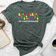 Mom Of A Master Builder Toy Brick Mother's Day Bella Canvas T-shirt Heather Mauve