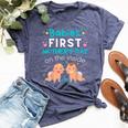 Babies' First Mother's Day On The Inside Twins Pregnancy Bella Canvas T-shirt Heather Forest