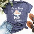 First Time Mom Est 2025 Cute Mother's Father's Day Bella Canvas T-shirt Heather Forest