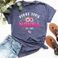 First Time Nonna 2025 Mother's Day Soon To Be Nonna Bella Canvas T-shirt Heather Forest