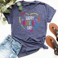 Happy Mother's Day For Mom Grandma Mother's Day Bella Canvas T-shirt Heather Navy Happy Mother's Day For Mom Grandma Mother's Day Bella Canvas T-shirt Heather Navy