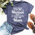 Marisol Name Mother's Day Personalized Mom Bella Canvas T-shirt Heather Navy
