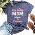 Best Kind Of Mom Raises Hr Professional Floral Bella Canvas T-shirt Heather Navy