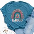 Baboo Rainbow Grandpa Grandfather Fathers Day Baboo Bella Canvas T-shirt Heather Deep Teal