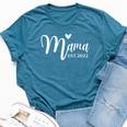 Mama Heart Est2022 Cute Pregnancy New Moms & Mothers-To-Be Bella Canvas T-shirt Heather Deep Teal