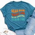 Dear Mom Great Job We're Awesome Thank You Retro Bella Canvas T-shirt Heather Navy