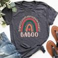 Baboo Rainbow Grandpa Grandfather Fathers Day Baboo Bella Canvas T-shirt Heather Dark Grey