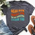 Dear Mom Great Job We're Awesome Thank You Retro Bella Canvas T-shirt Heather Deep Teal