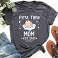 First Time Mom Est 2025 Cute Mother's Father's Day Bella Canvas T-shirt Heather Deep Teal