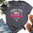First Time Nonna 2025 Mother's Day Soon To Be Nonna Bella Canvas T-shirt Heather Deep Teal
