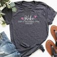 Koko Like A Grandma Only Cooler Heart Mother's Day Koko Bella Canvas T-shirt Heather Deep Teal