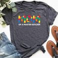Mom Of A Master Builder Toy Brick Mother's Day Bella Canvas T-shirt Heather Deep Teal