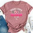 First Time Meemaw 2025 Mother's Day Soon To Be Meemaw Bella Canvas T-shirt Heather Dark Grey