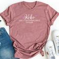 Koko Like A Grandma Only Cooler Heart Mother's Day Koko Bella Canvas T-shirt Heather Dark Grey