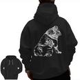 English Bulldog Dog Hund Gift Men Zip Up Hoodie Back Print
