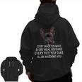 Every Snack You Make French Bulldog Mom And Frenchie Dad Men Zip Up Hoodie Back Print