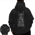 French Bulldog For Lover Happy Fathers Day Frenchie Dad Men Zip Up Hoodie Back Print