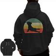 French Bulldog Yoga Frenchie Men Zip Up Hoodie Back Print