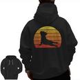 Retro Vintage French Bulldog Shirt Yoga French Bulldog Men Zip Up Hoodie Back Print