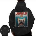 Tan Frenchie Jowls Fawn French Bulldog Mom Top Dad Men Zip Up Hoodie Back Print