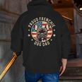 For French Bulldog Lovers Men Proud Frenchie Dog Dad Men Zip Up Hoodie Back Print