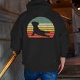 French Bulldog Yoga Frenchie Men Zip Up Hoodie Back Print