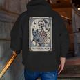 Frenchie Dog Mom Tarot Card French Bulldog Skeleton Mom Men Zip Up Hoodie Back Print