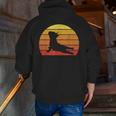 Retro Vintage French Bulldog Shirt Yoga French Bulldog Men Zip Up Hoodie Back Print