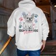 French Bulldog Mama Frenchie Dog Mom Men Zip Up Hoodie Back Print