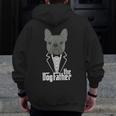 The Dogfather French Bulldog Dad Frenchie Papa T-Shirt Men Zip Up Hoodie Back Print