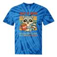 Snack Mom Tie-Dye T-Shirt - Raccoon Design for Foodie Moms Blue Tie-Dye