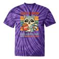 Snack Mom Tie-Dye T-Shirt - Raccoon Design for Foodie Moms Purple Tie-Dye