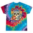 Snack Mom Tie-Dye T-Shirt - Raccoon Design for Foodie Moms Festival Tie-Dye